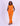 Women's orange jumpsuit with pockets